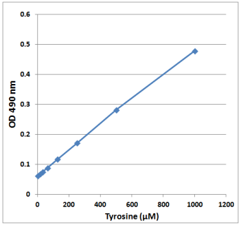 酪氨酸标准曲线